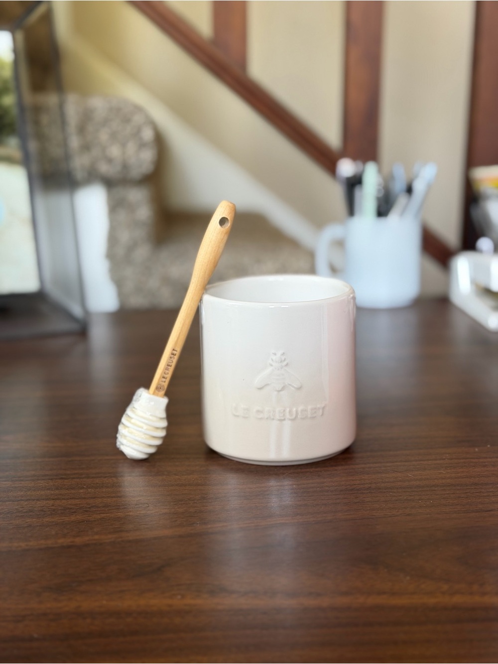 Brand New Le Creuset Cream Honey Jar (NO LID)